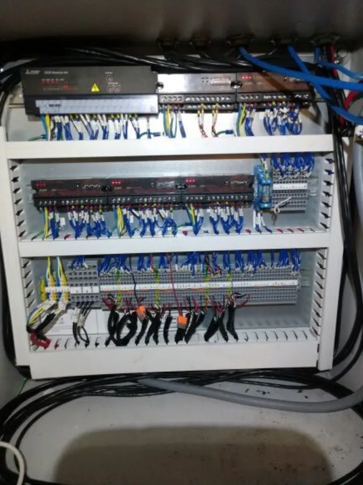 PLC control panel wiring — industrial automation by Benesh Engineering