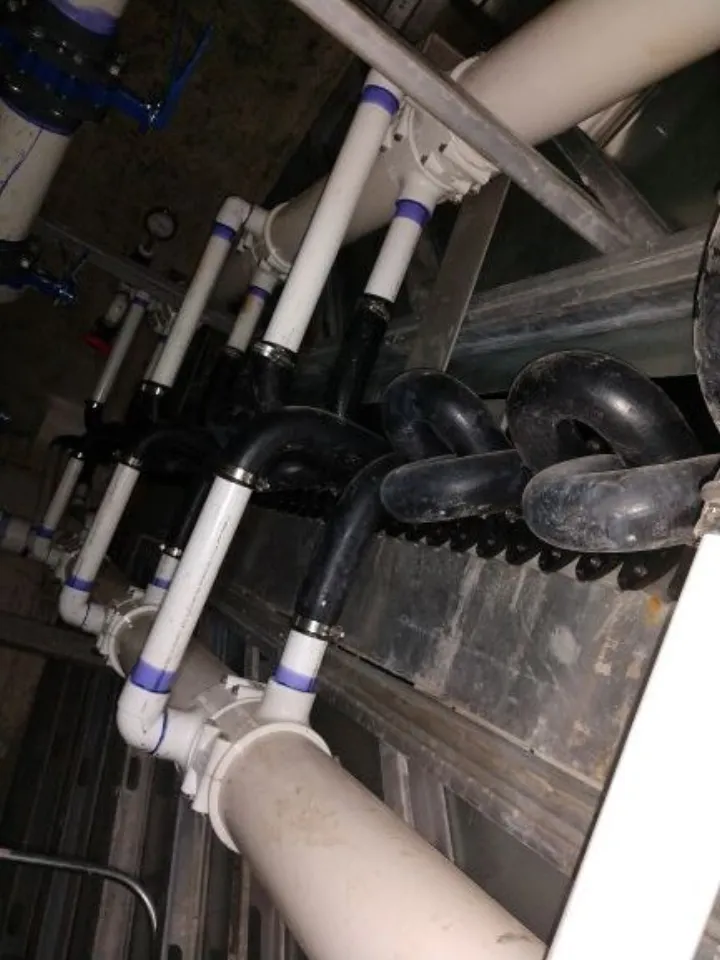 Custom process cooling piping installation